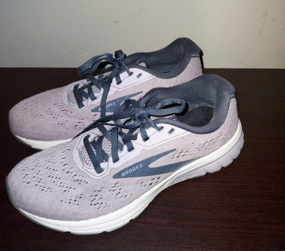 Brooks Women's Running Sneakers 7B Anthem 4 Lace Up Breathable Mesh Light Purple